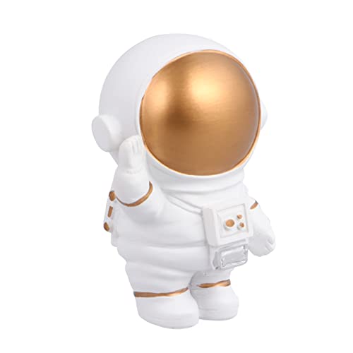 Veemoon Harz Astronaut Figur - Dekorative Dekofigur Für Kinderzimmer - Auto Armaturenbrett Geburtstagskuchen Topper Und Partydekoration in Gold von Veemoon