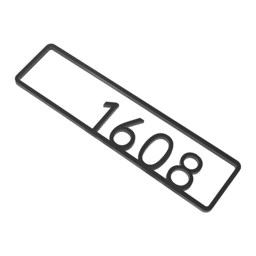 Veemoon Hausnummernschild Haustür Nummern Hausnummern unterzeichnen Nummernschild für die Türwand Haustürschild Dekorative Nummernschilder Hausnummer für Adresse Hoteltürnummern Acryl von Veemoon