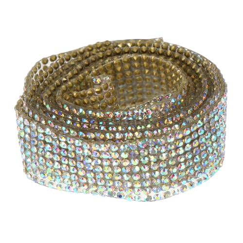 Veemoon Klebebohrer Strass Wrap Bling-Band Für Hochzeiten – Kristall-Diamantfolie Mit 1 Rolle Von 10m Für DIY Dekoration Brautaccessoires Und Kreative Bastelprojekte von Veemoon