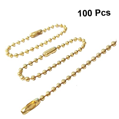 Veemoon Kornverbindungshaken Für Schmuckherstellung - 100 Stück Goldene Schlüsselringe Mit Kugelkette - Ideal Für Kreative Damen Und Schmuckliebhaber Veemoon Kornverbindungshaken Für Schmuckherstellung - 100 Stück Goldene Schlüsselringe Mit Kugelkette - Ideal Für Kreative Damen Und Schmuckliebhaber von Veemoon