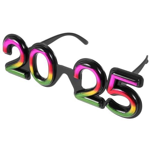 Veemoon Neujahrsbrille 2025 Lustige Silvester-Sonnenbrille Klasse Von 2025 Zahlenbrille Karneval Weihnachtsbrille Brille Abschlussfeier Halloween-Party -Requisiten von Veemoon