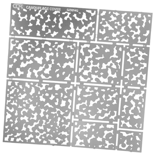 Veemoon Sprühabdeckung Tarnfarbe DIY -Handwerk sprühen Tarnung Tarnschablone wiederverwendbare Sprühschablonen Zeichenwerkzeuge Edelstahlschablonen Rostfreier Stahl Silver Veemoon Sprühabdeckung Tarnfarbe DIY -Handwerk sprühen Tarnung Tarnschablone wiederverwendbare Sprühschablonen Zeichenwerkzeuge Edelstahlschablonen Rostfreier Stahl Silver von Veemoon