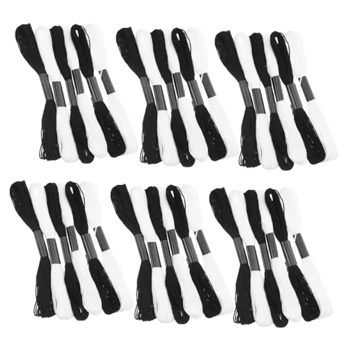 Veemoon Teiliges Schwarze und Weiße Stickgarn Baumwoll Fäden für Kreuzstich Freundschaftsbänder DIY Schmuckherstellung Kleidung Verzierung Home Decor Veemoon Teiliges Schwarze und Weiße Stickgarn Baumwoll Fäden für Kreuzstich Freundschaftsbänder DIY Schmuckherstellung Kleidung Verzierung Home Decor von Veemoon