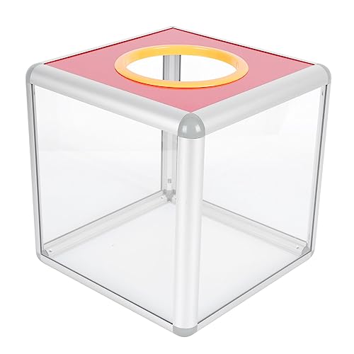 Veemoon XXL Lotterie Box - Transparente Spendenbox Mit Großer Öffnung Für Lotteriebälle Und Lose - Ideal Für Partys Verlosungen Und Bingo Spiele 20 Cm Groß von Veemoon