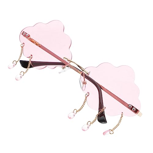 Veemoon wolkenbrille leuchtbrillen party glasses weingläser lustig partyglasses Damen Modebrillen für Frauen Spaß schnapsgläser coole Brille lustige Brille Stk Rosa von Veemoon