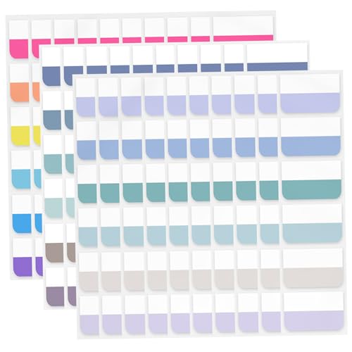 180pcs Sticky -Registerkarten, 18 Farben Sticky Index -Registerkarten, 1,8x1.1 -Zoll -Annotation Registerkarten, neu positionierbare Buchregisterkarten zum Annotieren von Büchern, Notizbüchern, von Veesper