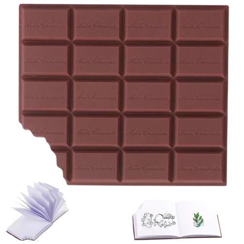 1pcs Schokoladen -Cover -Memo -Pad, Schokoladen -Notizblock, Geschmack Notizblock Sticking Memo Pads kreative Sticky Note Message Padtasche Schreibbuch Schokoladen -Memo -Pads für School Station von Veesper