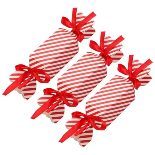 50 Stück Weihnachtsbonbonboxen Xmas Treat TROCKETBORKE MIT SCHLECHTEN DIY Party GEUNDE GESCHÄFTE Kosten FÜR SCOMS Party GEAMPEN ZUSAMMEN SEHRST Dessert Cookie Kids Party Favor Tasche von Veesper