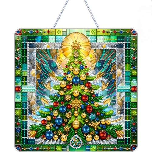 5D Diamond Painting Weihnachten,Diy Doppelseitiger Weihnachten Deko FüR Wohnzimmer,Schlafzimmer,Adventskalender 2024,Einzigartige Geschenk Der Weihnachten FüR Ihr Zuhause.(Weihnachtsbaum) von VeloStreamus