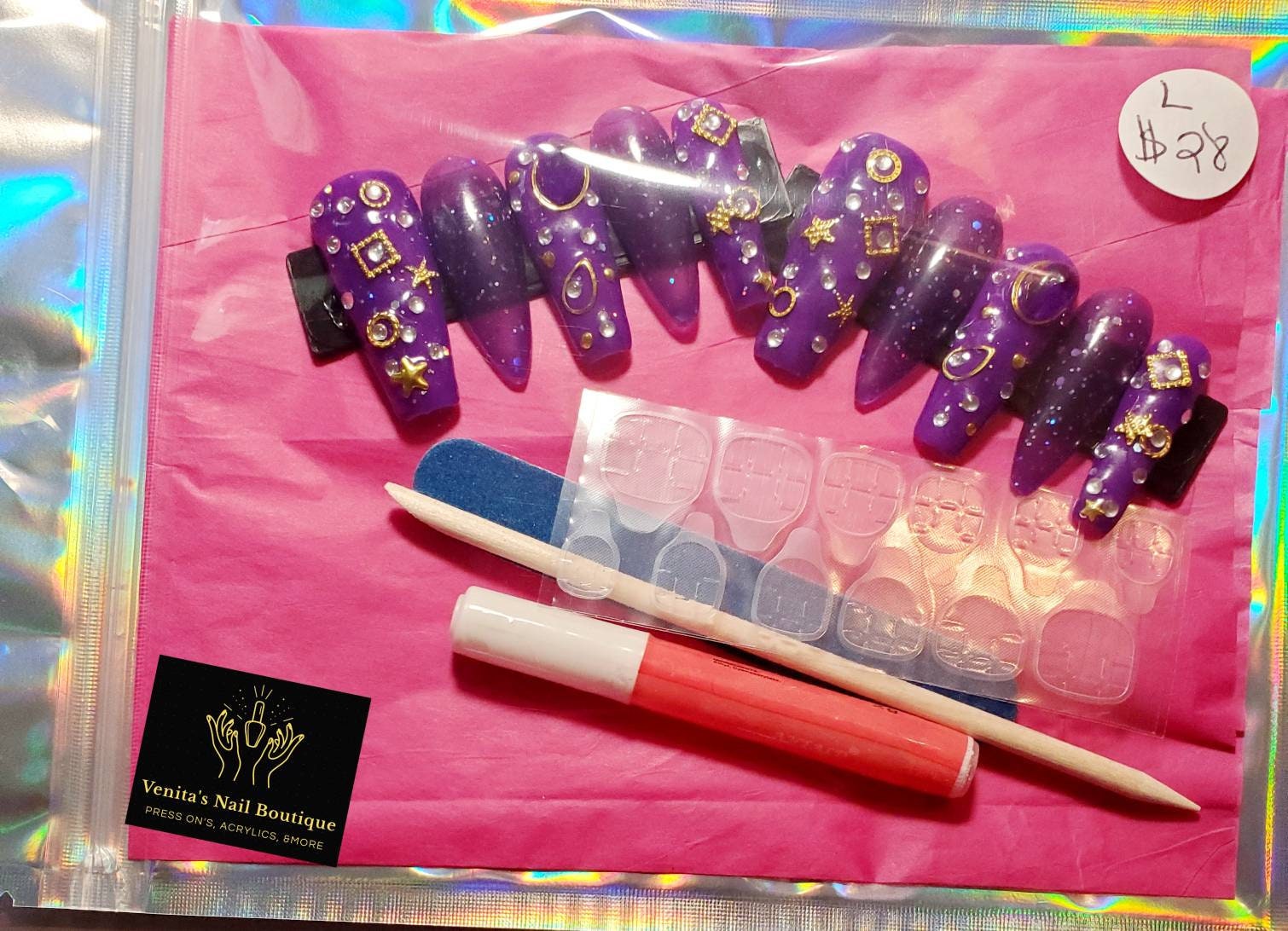 Personalisiertes Press On Nail Set von VenitasNailBoutique