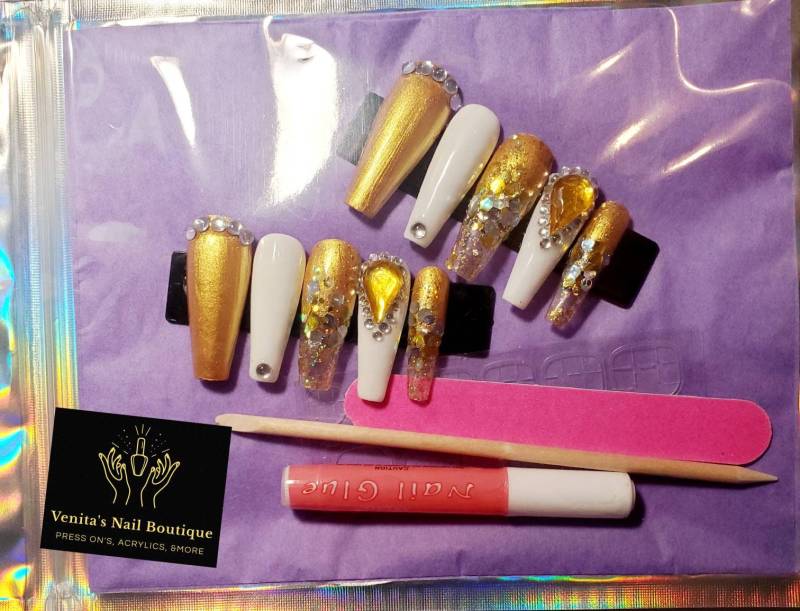 Personalisiertes Press On Nail Set von VenitasNailBoutique