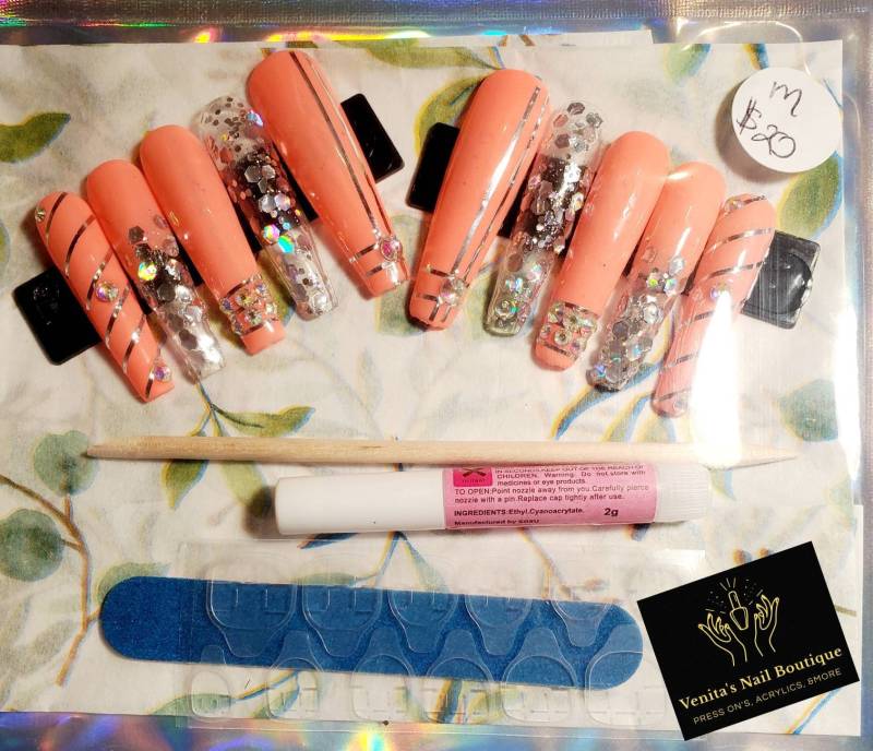 Personalisiertes Press On Nail Set von VenitasNailBoutique