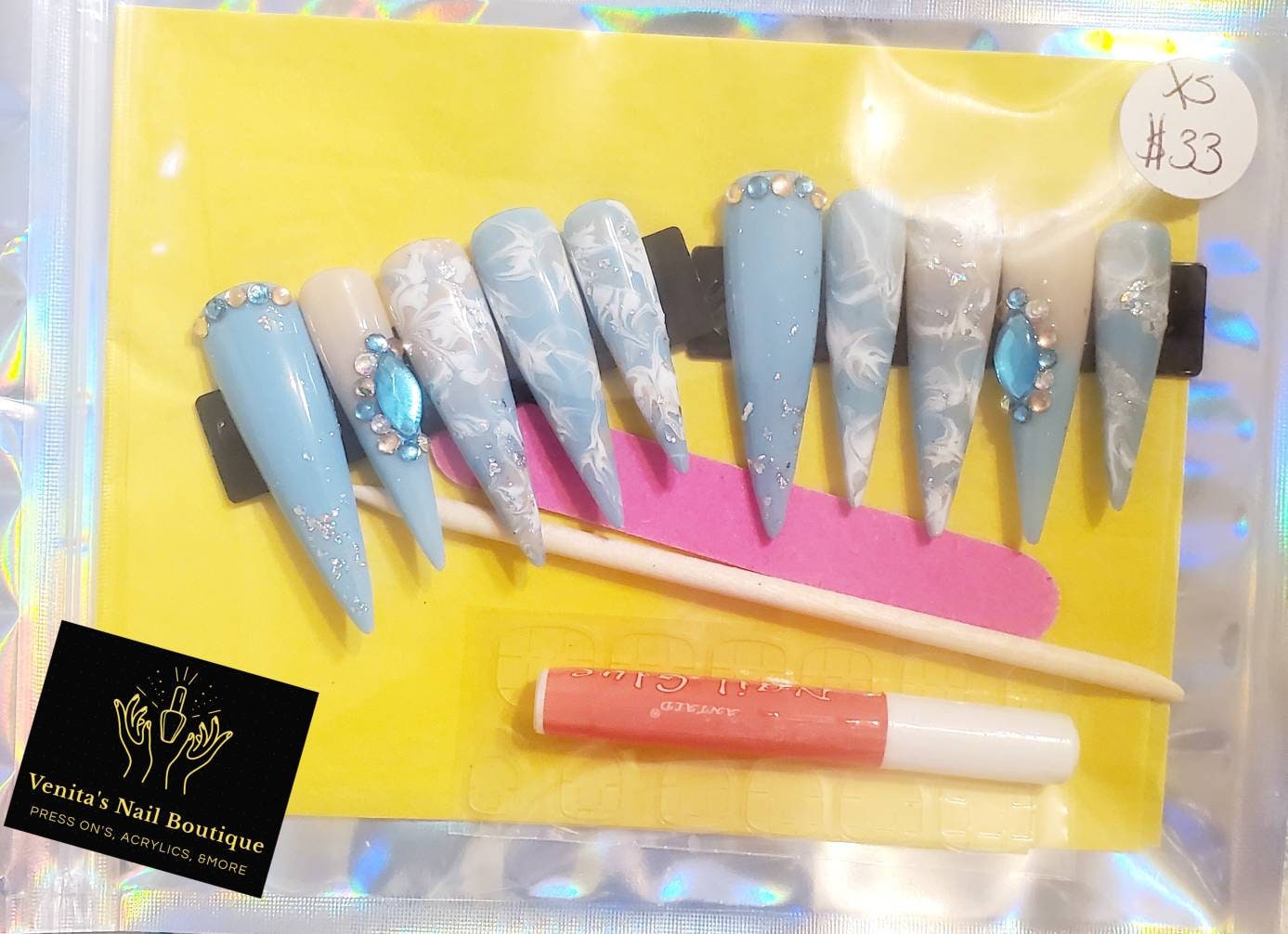 Personalisiertes Press On Nail Set von VenitasNailBoutique