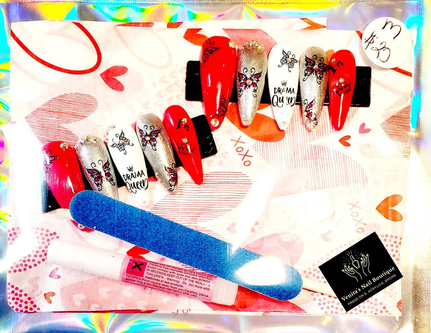 Personalisiertes Press On Nail Set von VenitasNailBoutique