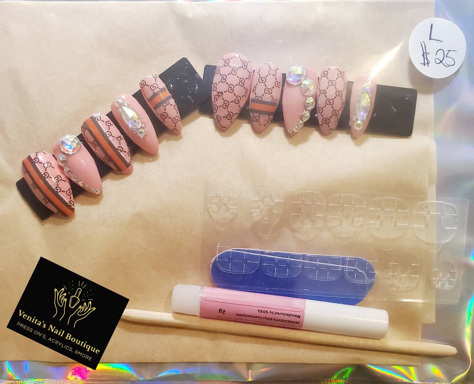 Personalisiertes Press On Nail Set von VenitasNailBoutique