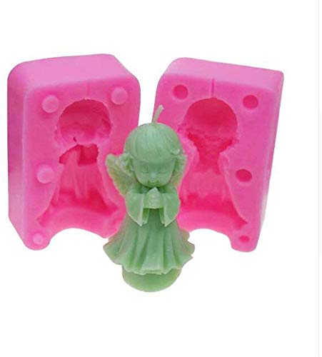 3D Mädchen Engel Silikon Kerze Form Harz Ton Seife Formen Fondant Schokolade gumpaste Backformen Baby Party Kuchen dekorieren Tools Schokolade Candy Formen- und Backen Küche Backen Werkzeug von Venus valink