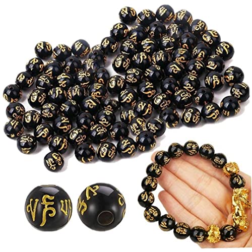 100pcs Chinesische Feng Shui Sprichwäsche Stone Lose Perlen Glücksbringer Für Schmuckherstellung von Vepoty