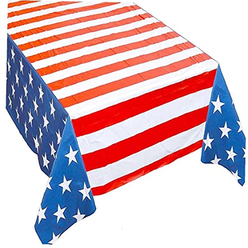 Gestreifte Tischdecke, Amerikanische Flagge Usa 4. Juli Tischabdeckung Für Esszimmer Küche Independence Day Dekor Dekor von Vepoty