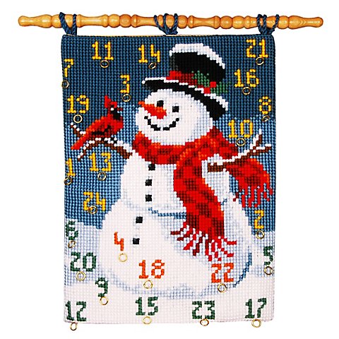 Adventskalender "Schneemann mit Vogel" von Verachtert