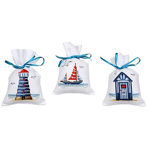 Geschenksäckchen "Maritim, 3er-Set von Verachtert