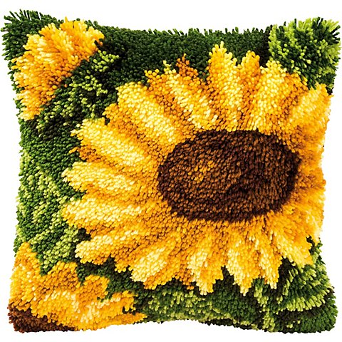 Knüpfkissen "Sonnenblume" von Verachtert