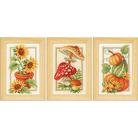 Stickbilder "Herbst", 8 x 12 cm, 3er-Set von Verachtert