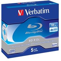 5 verbatim Blu-ray BD-R 50 GB Double Layer von Verbatim