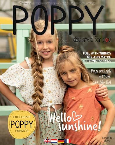 Schnittmusterheft Poppy Magazine 018 | Größen 56-164 von Verhees Textiles