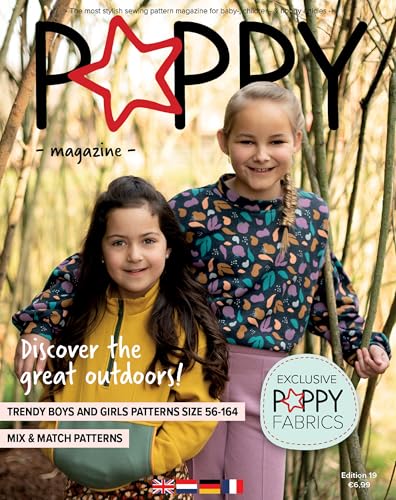 Schnittmusterheft Poppy Magazine 019 | Größen 56-164 von Verhees Textiles