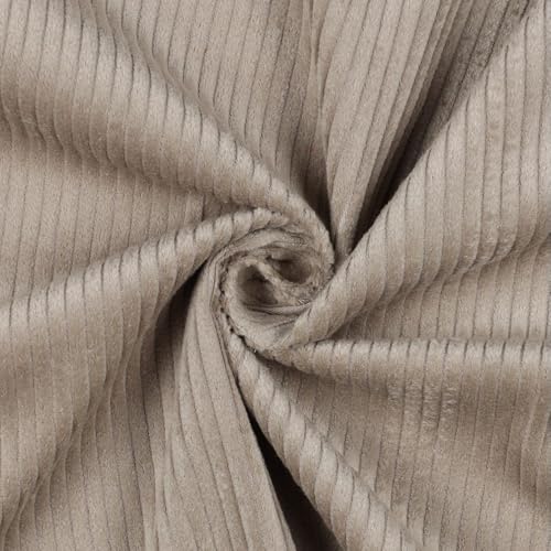 Stoff Breitcord gewaschen Cord 4,5W | viele Farben | ab 50 cm (Sand) von Verhees Textiles