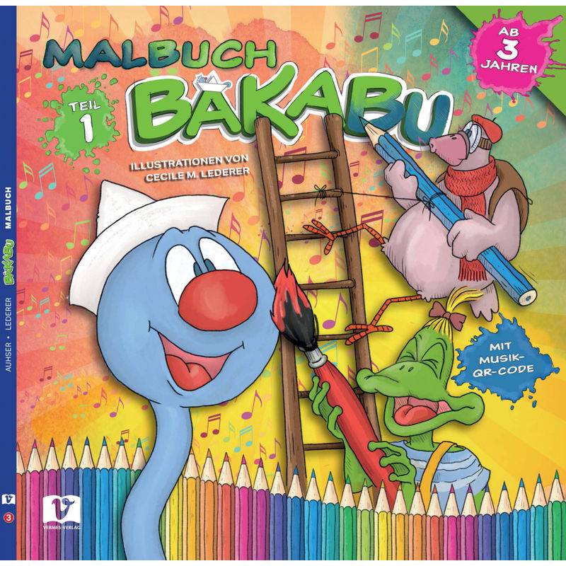 Bakabu - Malbuch 1 - Ferdinand Auhser, Kartoniert (TB) von Vermes-Verlag