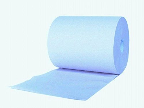 VerpackungPlus Putzpapier, 3-lagig, 36cm x 380m, blau, 1 Rolle, A3, 260 Blätter, 1000 Abrisse von VerpackungPlus