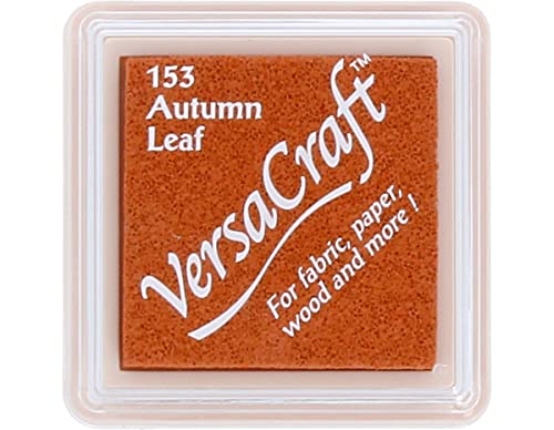 Tsukineko VersaCraft Stempelkissen - Rot, Autumn Leaf - Klein - Wasserbasis, Deckend, Beständig gegen Ausbleichen - Embossing von Tsukineko