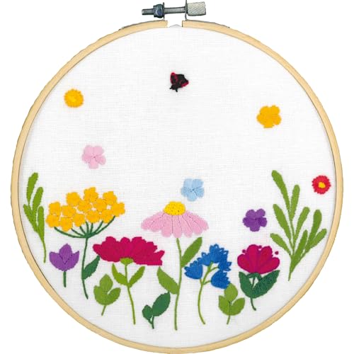 VERVACO DIY Sticken Set Mit Stickerei Rahmen SOMMERBLUMEN Stickerei Set Anfänger Druck ca. 18 x 18 cm DIY Stickbilder Mit Stick Zubehör für Handsticken Wanddekoration Handarbeit Kit für Erwachsene VERVACO DIY Sticken Set Mit Stickerei Rahmen SOMMERBLUMEN Stickerei Set Anfänger Druck ca. 18 x 18 cm DIY Stickbilder Mit Stick Zubehör für Handsticken Wanddekoration Handarbeit Kit für Erwachsene von Vervaco