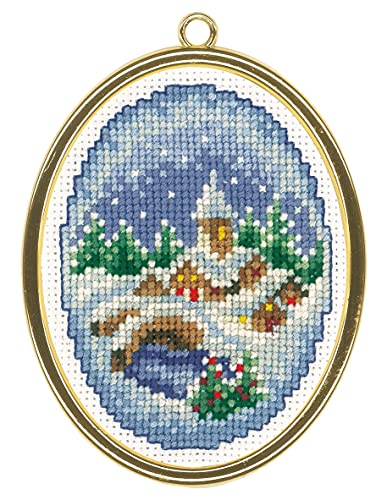 Vervaco PN-0147905 Stickset, Winter Villages (18 Count) 3/Pkg, 6x8cm von Vervaco