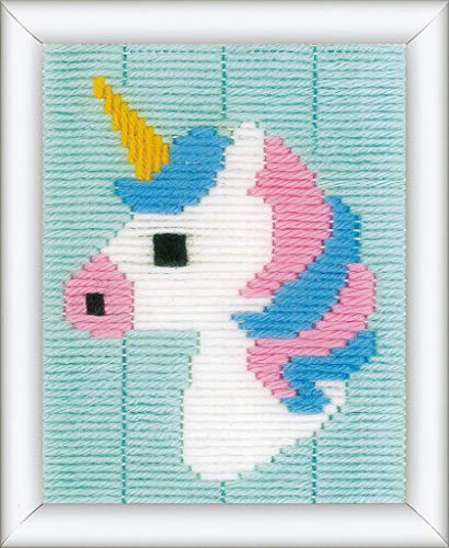 Vervaco PN-0171941 Spannstichpackung Einhorn Spannstichset, Baumwolle, mehrfarbig, 12,5 x 16 cm / 5" x 6,4" von Vervaco