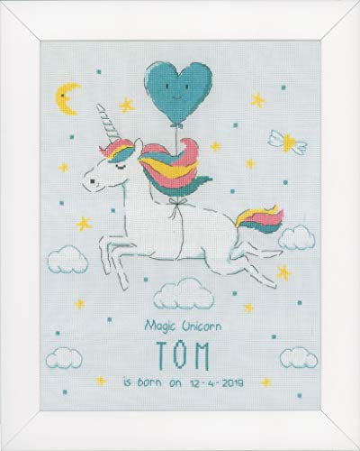 Vervaco Gezählter Kreuzstich Stickpackungen Stickset Baby Geburt Einhorn Wanddekoration Handarbeit Set für Erwachsene Kreatives Handwerk ca. 26 x 33 cm Geburt Geschenk Hausdeko Vervaco Gezählter Kreuzstich Stickpackungen Stickset Baby Geburt Einhorn Wanddekoration Handarbeit Set für Erwachsene Kreatives Handwerk ca. 26 x 33 cm Geburt Geschenk Hausdeko von Vervaco