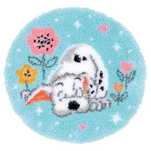 Vervaco PN-0175268 Verriegelungshakensatz: Formteppich Dalmatian, Disney: Little Dalmation, 55 x 55cm von Vervaco