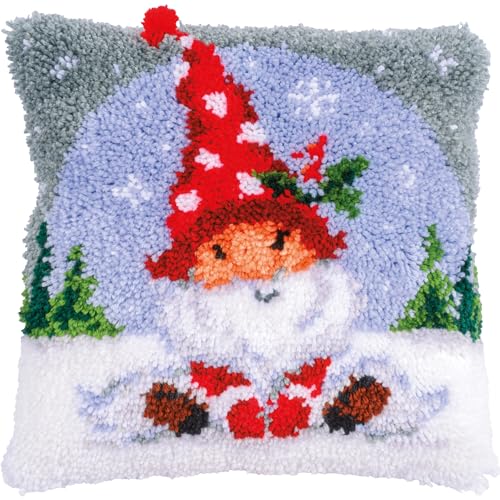 Vervaco Set Coussin Au Point Noué Gnome de Noël von Vervaco