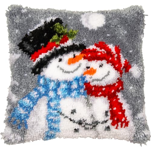 Vervaco Set Coussin au point noué Bonhommes de neige von Vervaco