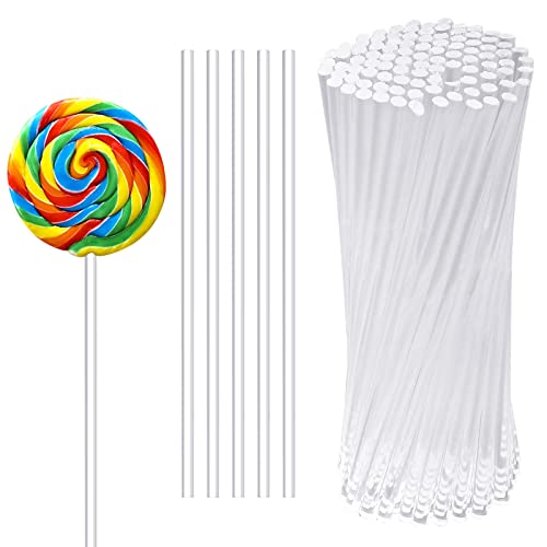 Vesaneae 100 Stücke Sticks für Cake Pop, Acrylstäbchen für Lutscher, 100 * 3 mm Stiele für Cake Pops, Rührstab für Cake-Pops, Stems für Cake Lollipop, Sticks Wiederverwendbar für Kuchen Pop von Vesaneae