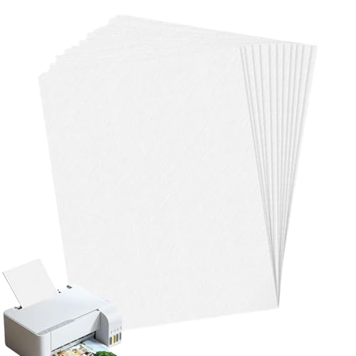 Vesidoloy Stickerei-Transferpapier, bedruckbares Stick-Transferpapier, 21,6 x 27,9 cm, dekorative Nähstabilisatoren, 8 Stück, für Kleidung und Hosen von Vesidoloy