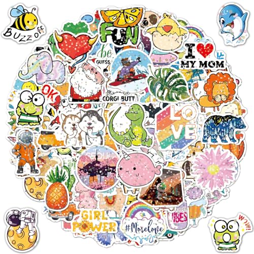 100 Stück Dänische Pastell Sticker Aesthetic Bunteniedliche Cute Stickers,Inspirational Sprüche Mädchen Aufkleber ästhetisch für Wasserflasche Skateboard Laptop Scrapbook Gitarre Telefon Fall von Veszoen