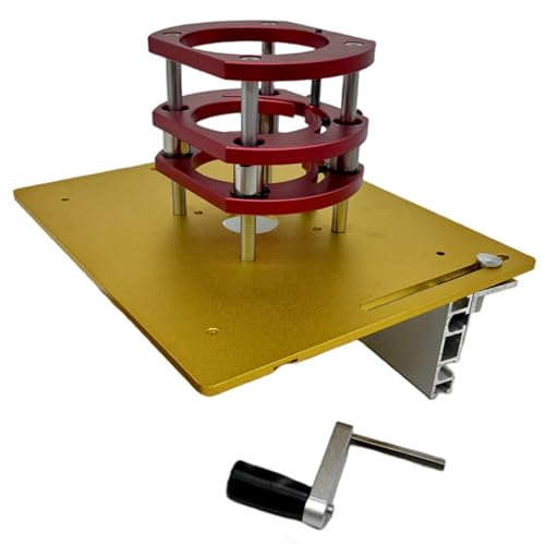 Manuelle Lift Router, Tischlift für Router | Lifting-System aus schwerem Aluminium, praktische Werkzeuge für Holzbearbeitung mit klarer Skala, Gravurwerkzeuge der Basis des von Vgvgaj