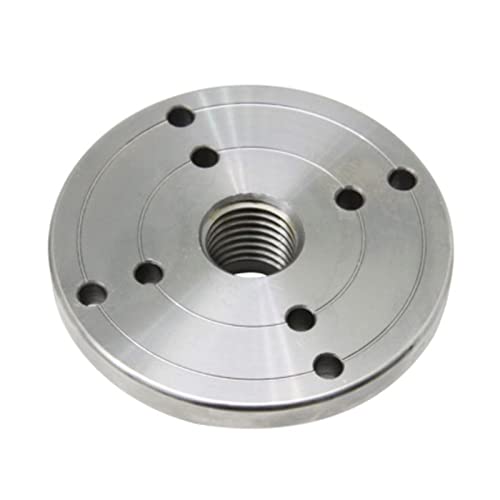 ViLLeX Drehfutter 4 Inch Flange Faceplate Wood Lathe Face Plate for 1 Inch X 8 TPI Threaded Woodworking Turning Machine Chuck von ViLLeX