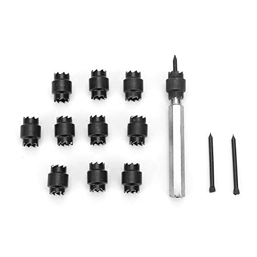 13pcs Spot Schweißschneider -Set 3/8 Zoll HSS Doppelseitig Rotary Spot Schweißschneider Bohrmaschine Bitentferner Werkzeug Kit Hex Blechlochschneider Remover Spot Schweißausrüstung von ViaGasaFamido