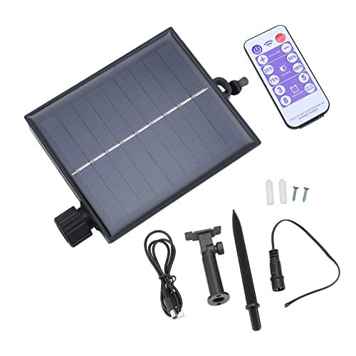 8 Blinkmodi Timing Solar String Light Control Box Automatische Wasserdichte 4-Stufen-Helligkeit Einstellbare Luminanz Solarlampen-String-Platine (Ausgangsflachdruck 3V) von ViaGasaFamido