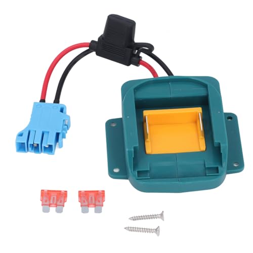 Batterieadapter 18V Power Wheels Batterieumrüstsatz mit Kabelbaumanschluss Sicherungshalter für BL1850 BL1860 Kinderfahrspielzeug Kinderspielzeug Elektrofahrzeuge (blauer Stecker) von ViaGasaFamido