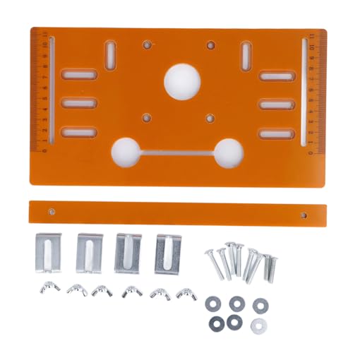 Universelle Router-Grundplatte, Holzfräsen-Flip-Platte, Schnittkreissägenführung, Geeignet für Verstellbare Trimmmaschine, Flip-Platte von ViaGasaFamido