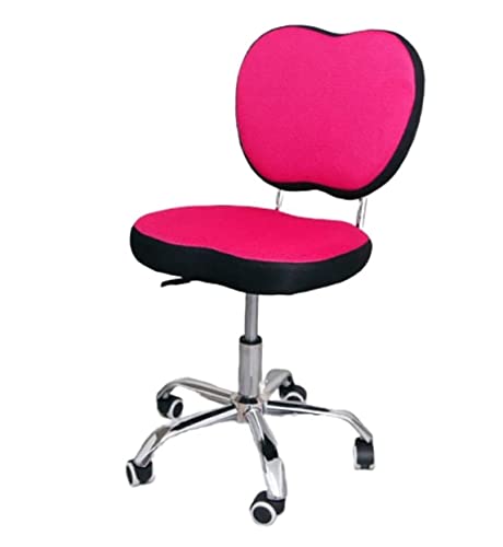 Viaosa Bürostuhl, Computerstuhl, Computerstuhl mit Rückenlehne, Drehstuhl, Kaffeestuhl, Netzstoff, Studentenschreibtischsitz, Rückenlehne, Lift, Personal, Home-Office-Schreibtischstuhl (Pink) (Pink) von Viaosa